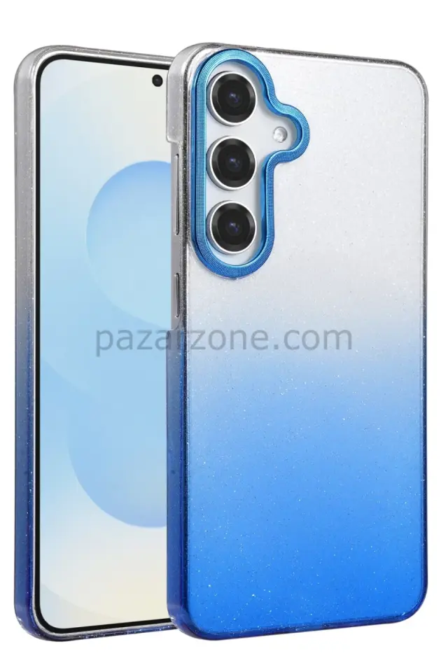 Newface Samsung Galaxy A14 4G Glossy Kapak - Mavi