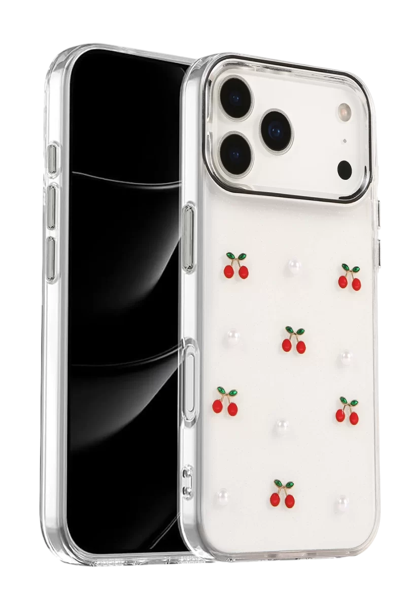 Newface Apple iPhone 17 Pro Fiyonk Desenli Kapak - Desen 9