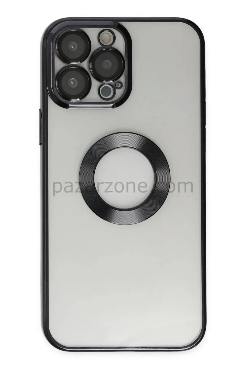 Newface Apple iPhone 13 Pro Kılıf Slot Silikon - Siyah