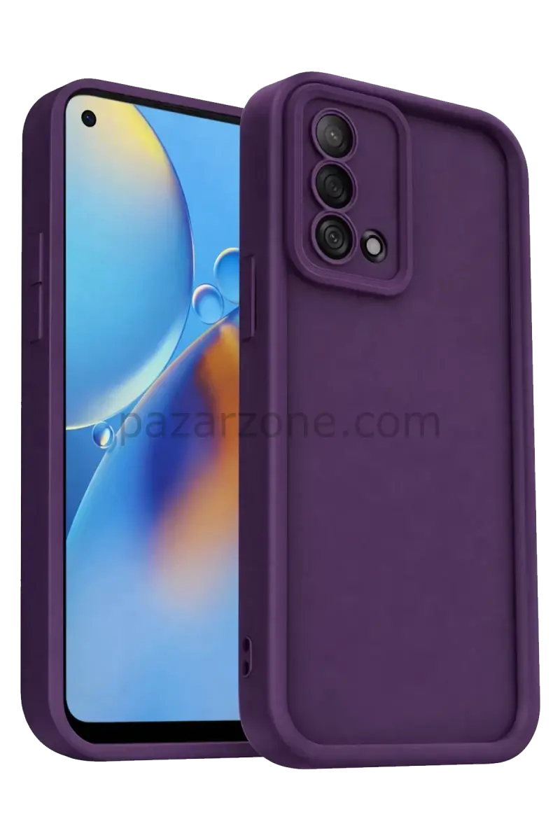Newface Oppo A74 4G Kılıf Viera Silikon - Mürdüm
