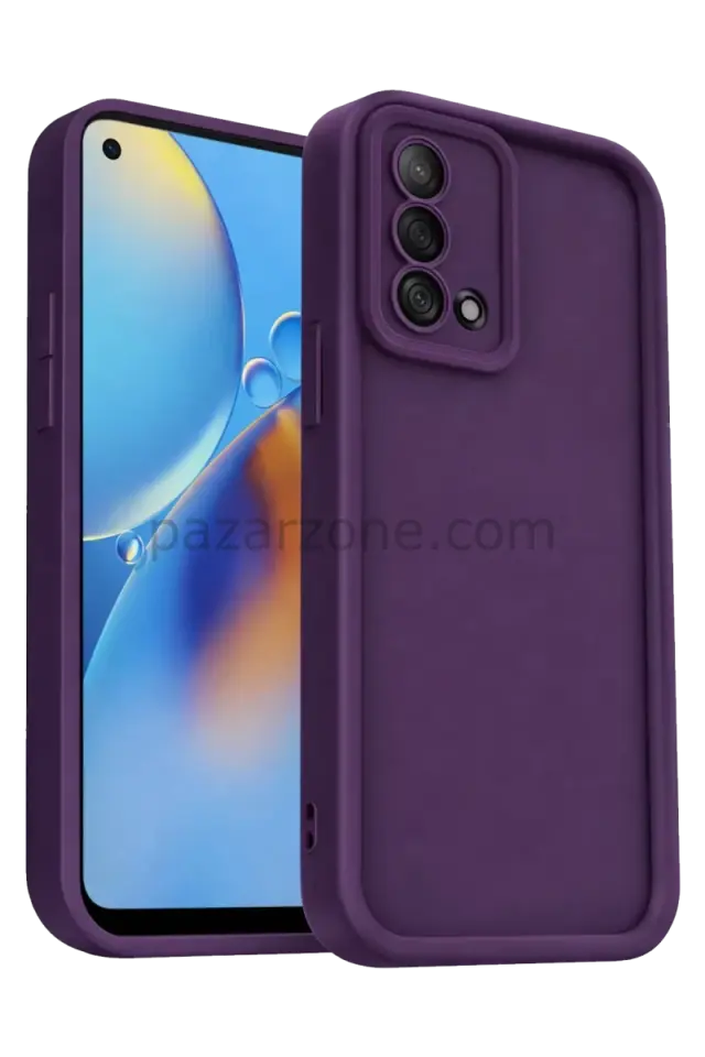 Newface Oppo A74 4G Kılıf Viera Silikon - Mürdüm