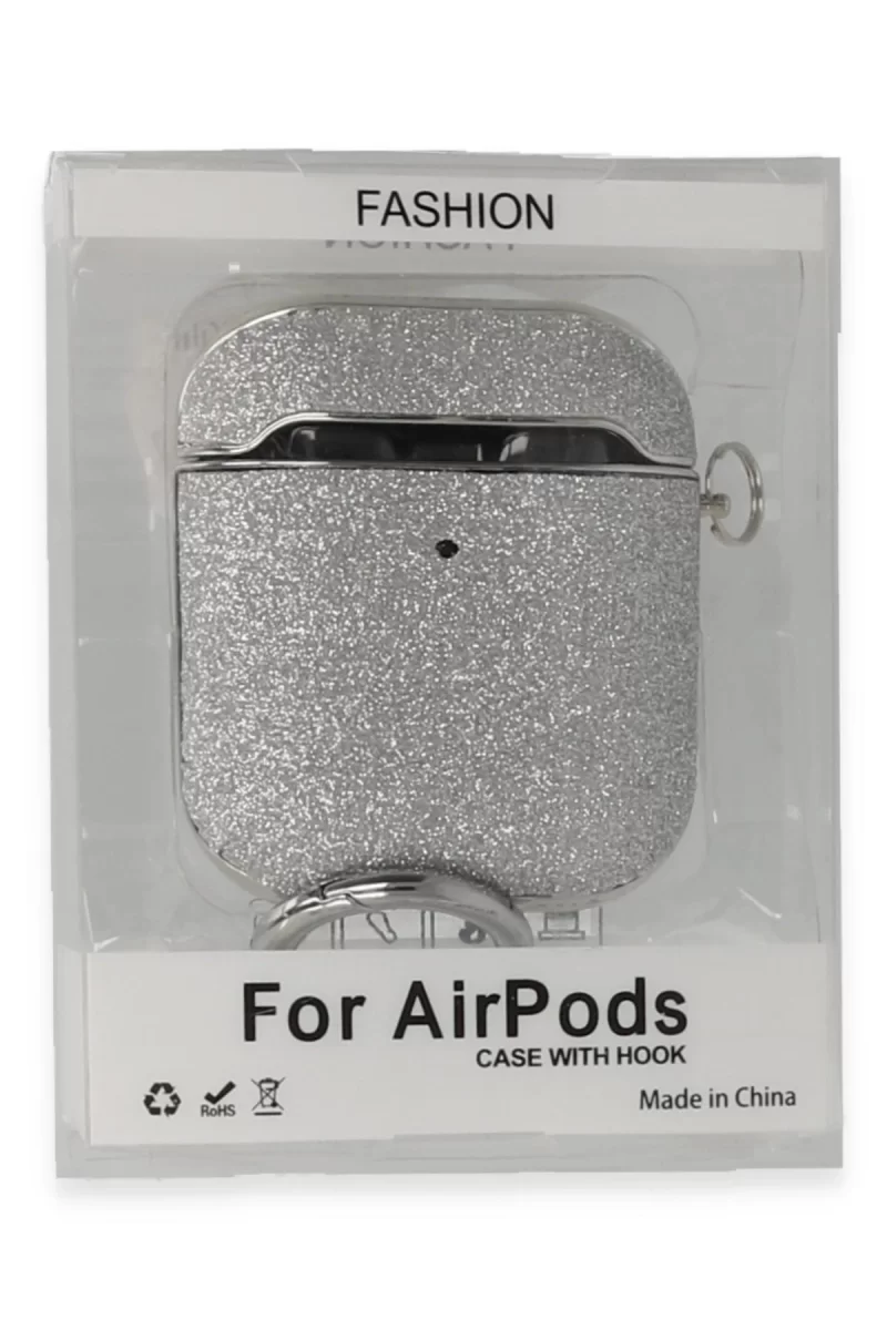 Newface Apple Airpods 2 (2.nesil) Spell Simli Kılıf - Gümüş
