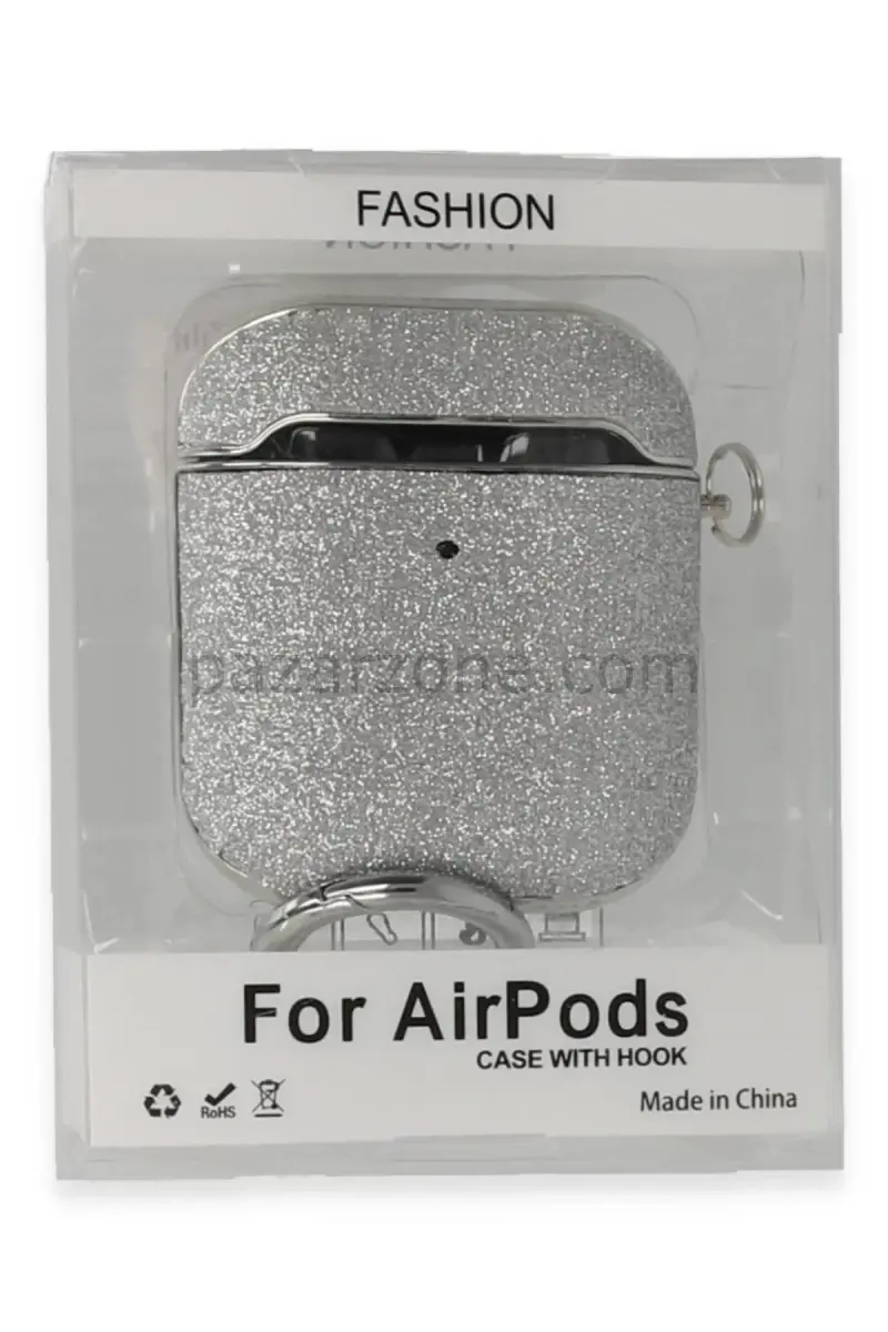Newface Apple Airpods 2 (2.nesil) Spell Simli Kılıf - Gümüş