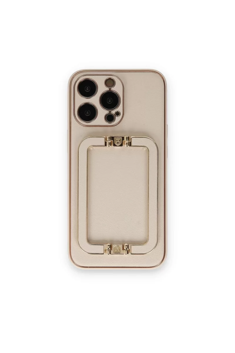 Newface Apple iPhone 14 Pro Max Kılıf Coco Elit Kapak - Gold