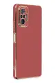 Newface Xiaomi Redmi Note 10 Pro Kılıf Volet Silikon - Kırmızı