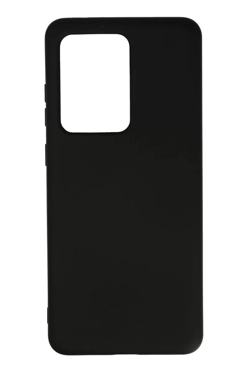 Newface Samsung Galaxy S20 Ultra Kılıf Nano içi Kadife Silikon - Siyah