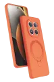 Newface Xiaomi Redmi Note 15 Pro 4G Regal Magsafe Standlı Kapak - Turuncu