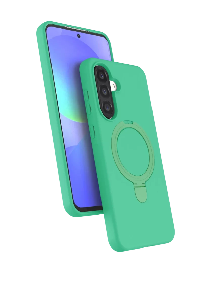 Newface Samsung Galaxy A26 Regal Magsafe Standlı Kapak - Yeşil
