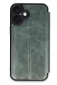 Newface Apple iPhone 16 Kılıf Flip Cover - Koyu Yeşil