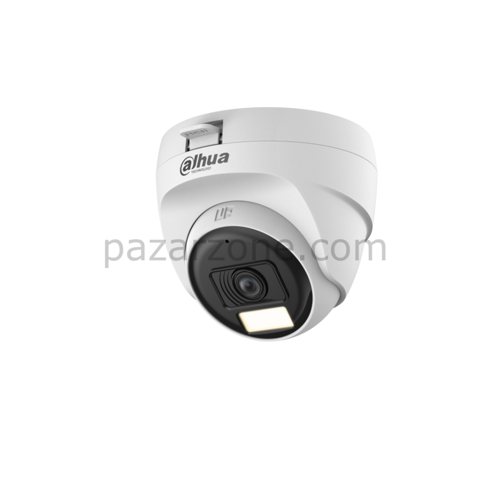 DAHUA HAC-T1A21P-U-IL-0280B, 2Mpix, 2.8mm Lens, 25 Mt Gece Görüşü, Smart Dual Light, Dome Kamera
