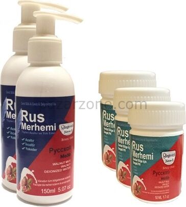 Rekze Tüy Dökücü Azaltıcı Rus Merhemi 150 ml 2 Adet + Genital Bölge Merhemi 50 ml 3 Adet