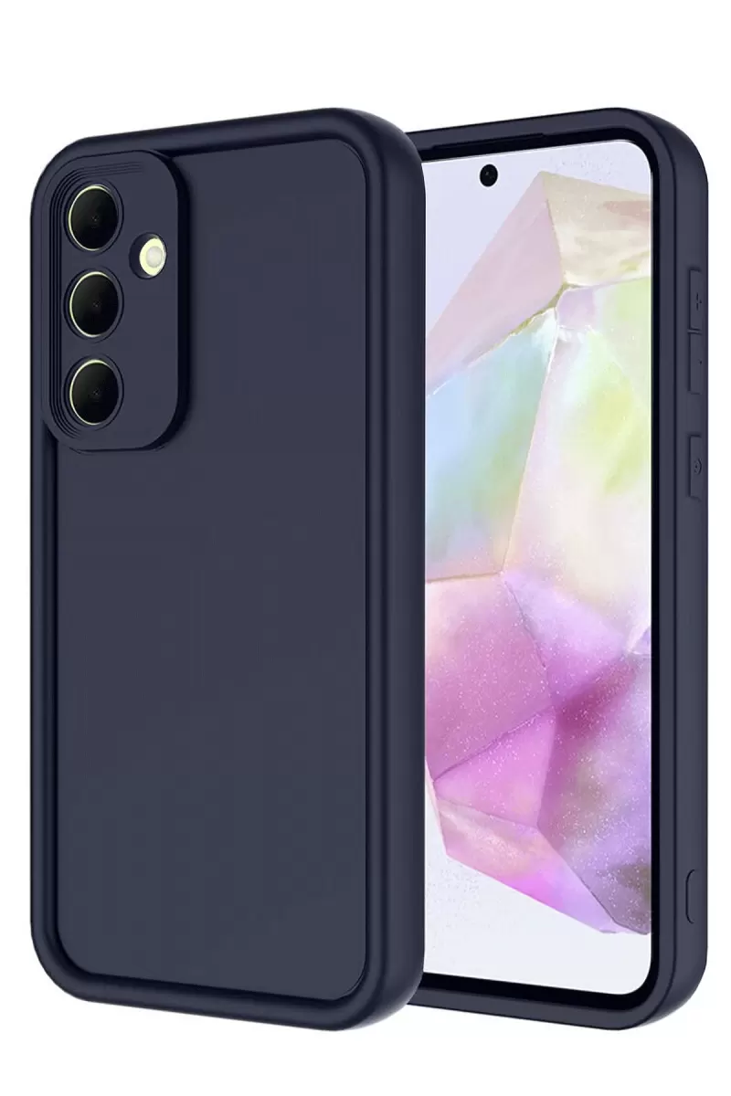 Newface Samsung Galaxy A56 Kılıf Viera Silikon - Lacivert