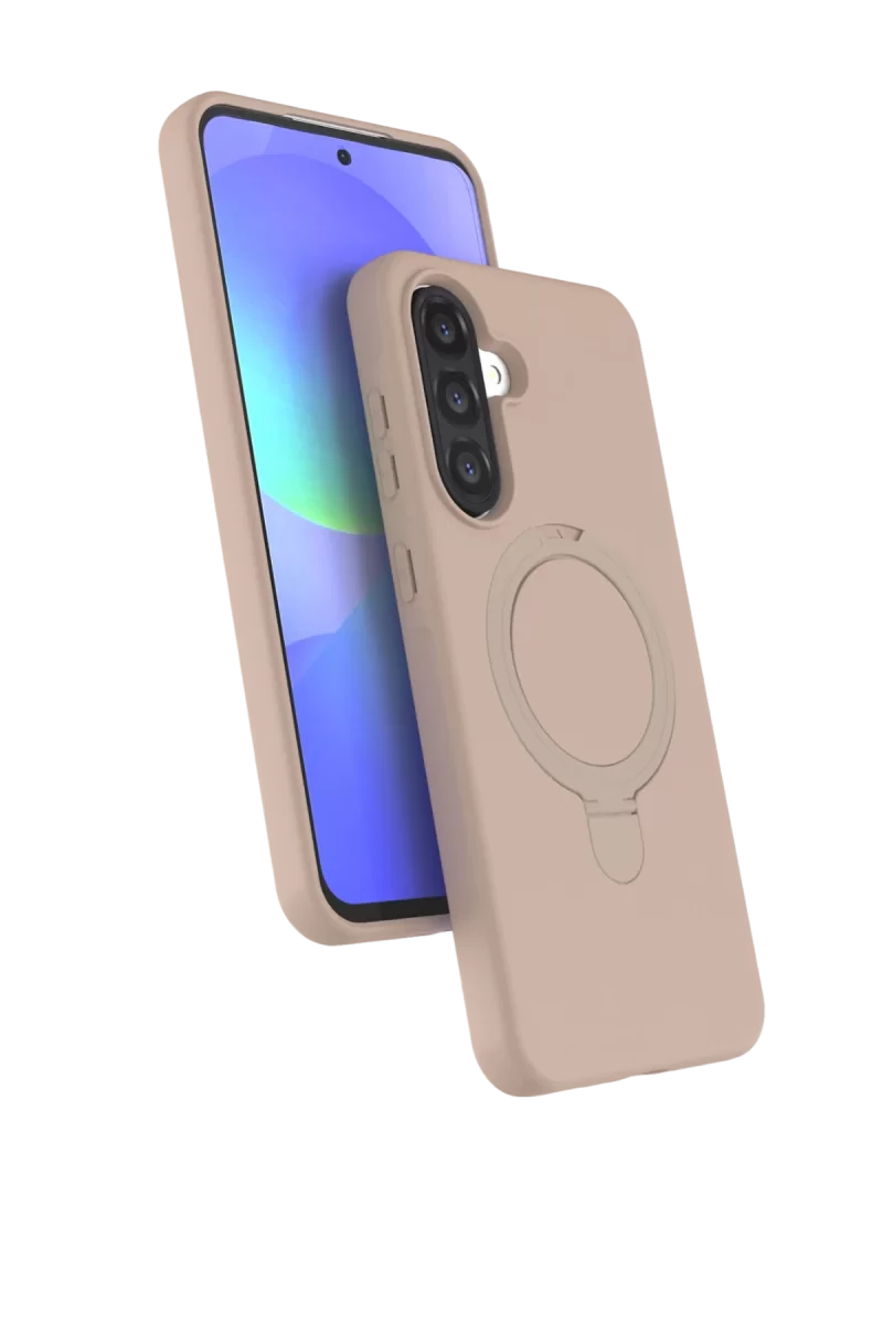 Newface Samsung Galaxy A26 Regal Magsafe Standlı Kapak - Çöl Titanyum
