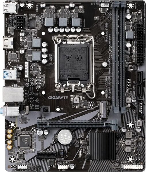 GIGABYTE H610M-K V2 DDR5 5600 HDMI / DP M.2 16X (PCIe 4.0) 1700P (12-13-14. Nesil)
