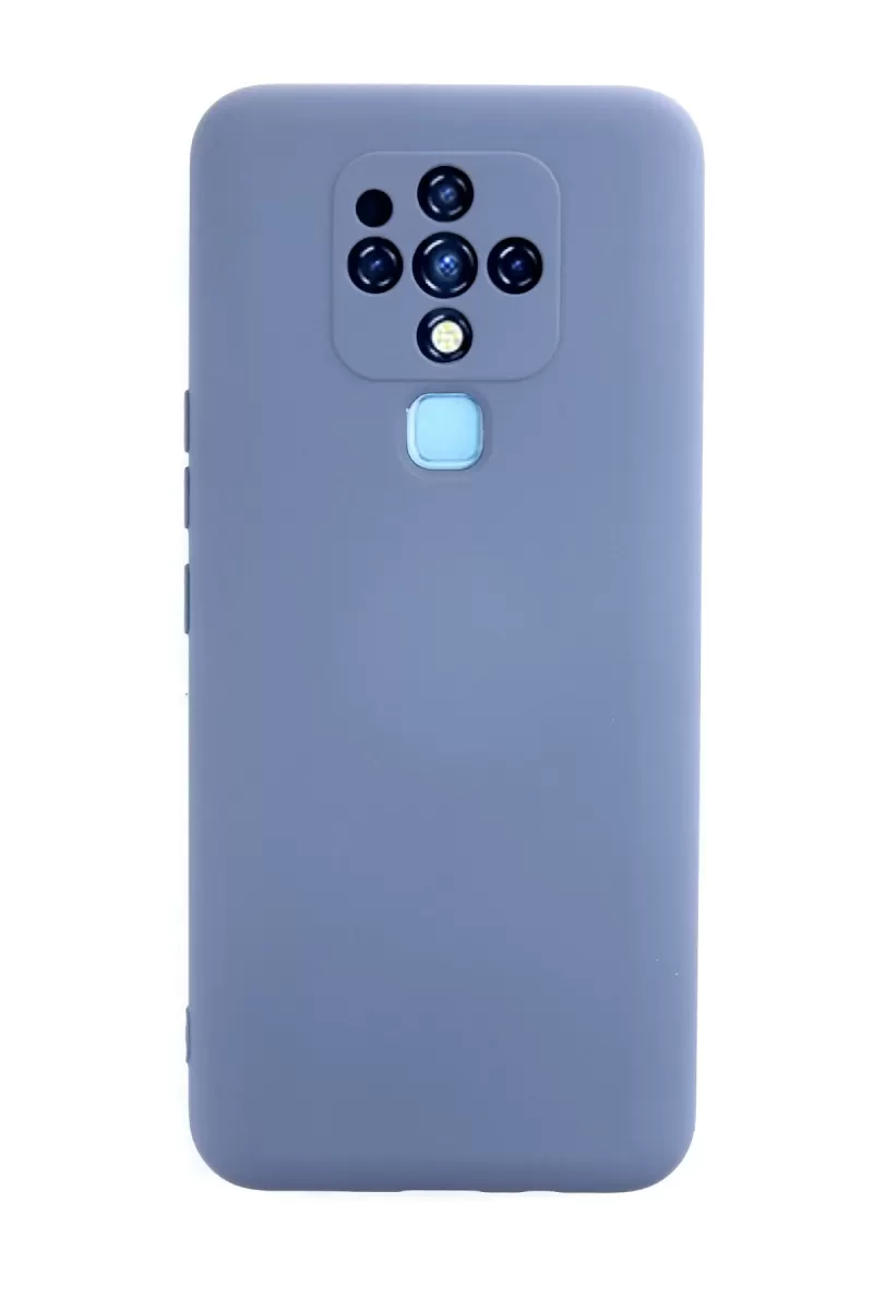 Newface Tecno Camon 16 Kılıf Nano içi Kadife Silikon - Gri