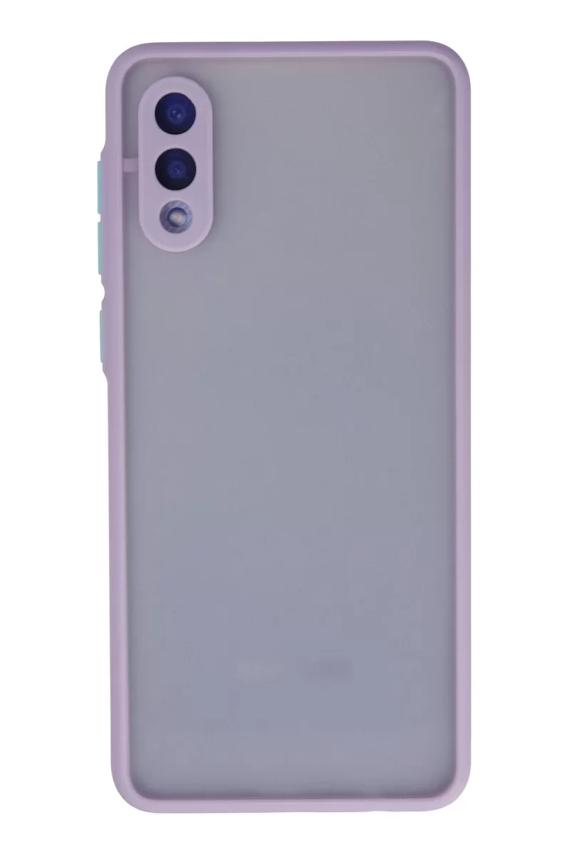 Newface Samsung Galaxy A02 Kılıf Montreal Silikon Kapak - Mor
