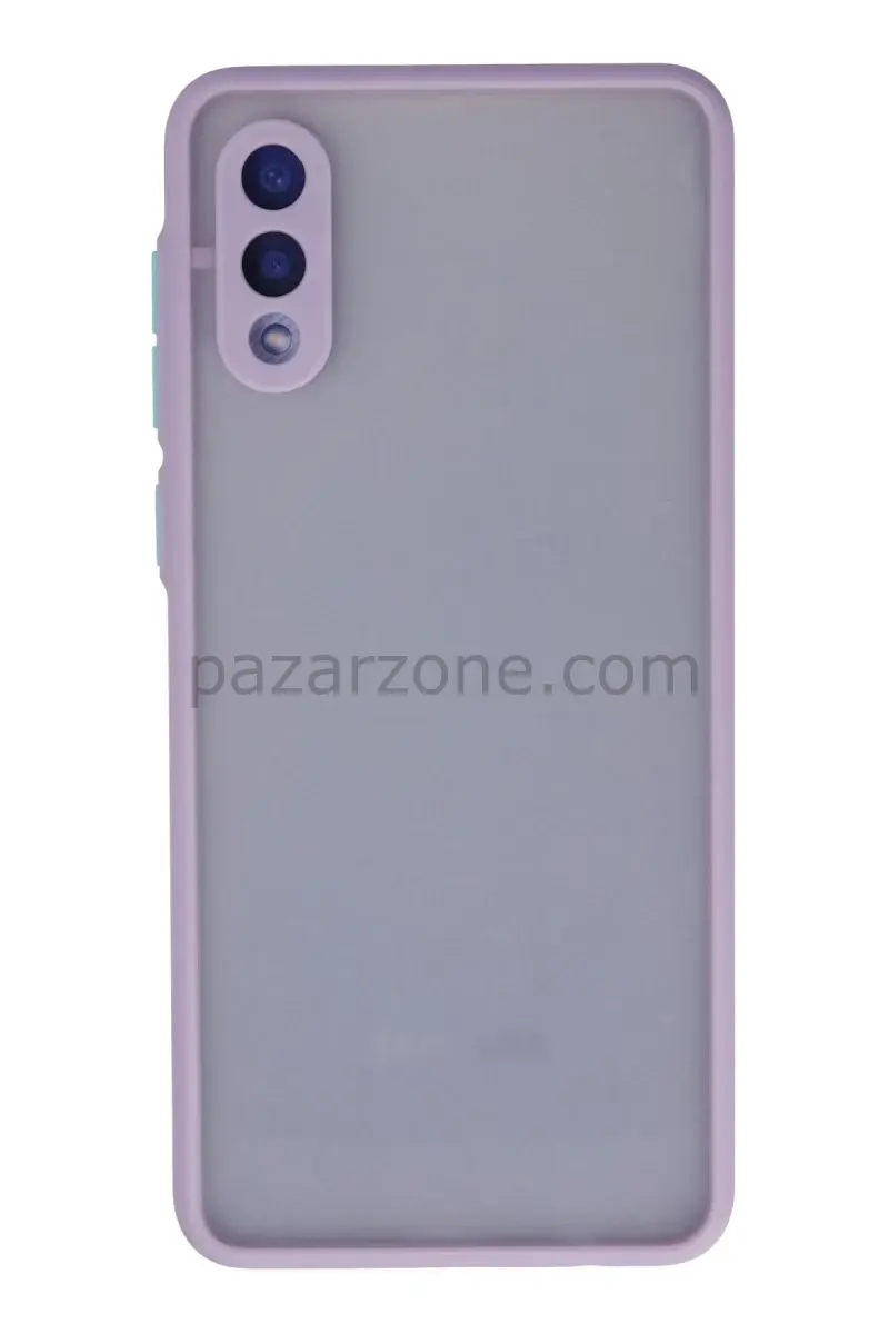 Newface Samsung Galaxy A02 Kılıf Montreal Silikon Kapak - Mor