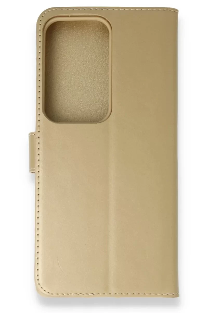 Newface Samsung Galaxy S20 Ultra Trend S Plus Kapaklı Kılıf - Gold