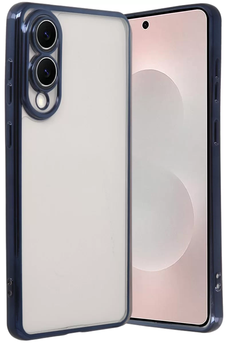 Newface Samsung Galaxy S25 Edge Razer Lensli Silikon - Lacivert