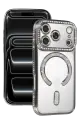 Newface Apple iPhone 17 Pro Joke Simli Magneticsafe Kılıf - Gümüş