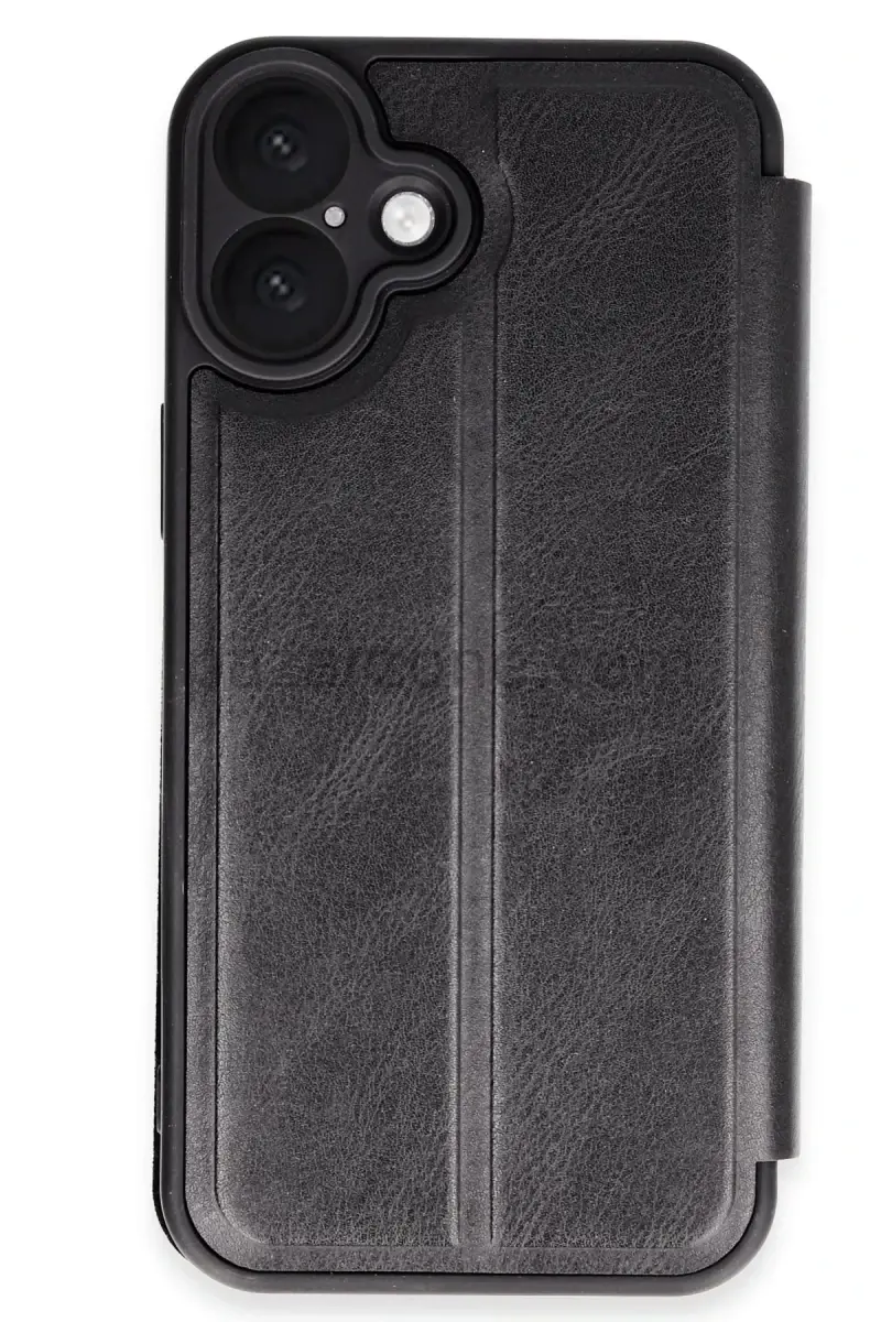 Newface Apple iPhone 16 Kılıf Flip Cover - Siyah