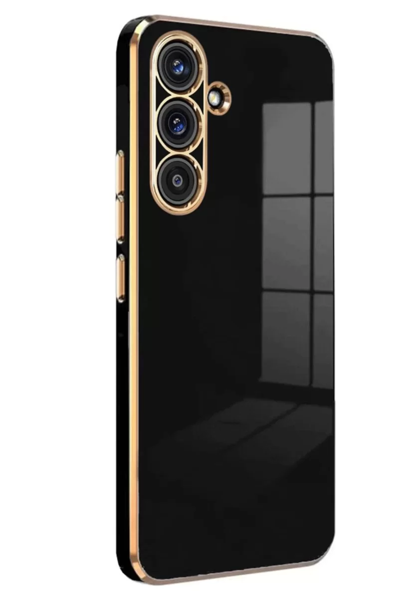 Newface Samsung Galaxy A56 Kılıf Volet Silikon - Siyah
