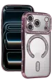 Newface Apple iPhone 17 Pro Joke Simli Magneticsafe Kılıf - Pembe