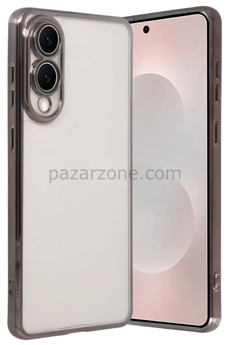 Newface Samsung Galaxy S25 Edge Razer Lensli Silikon - Titan Gri