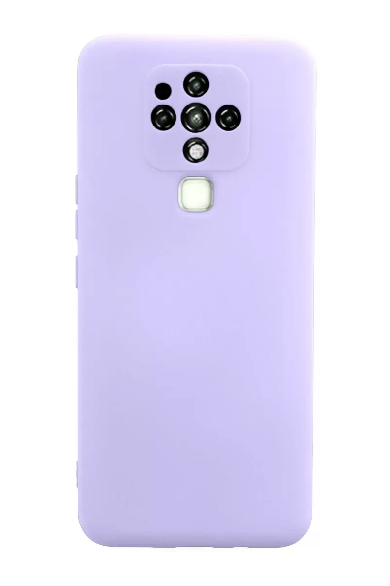 Newface Tecno Camon 16 Kılıf Nano içi Kadife Silikon - Lila