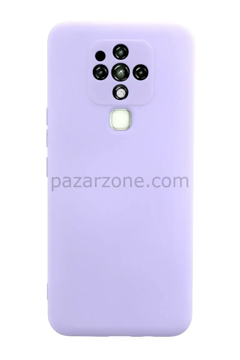 Newface Tecno Camon 16 Kılıf Nano içi Kadife Silikon - Lila