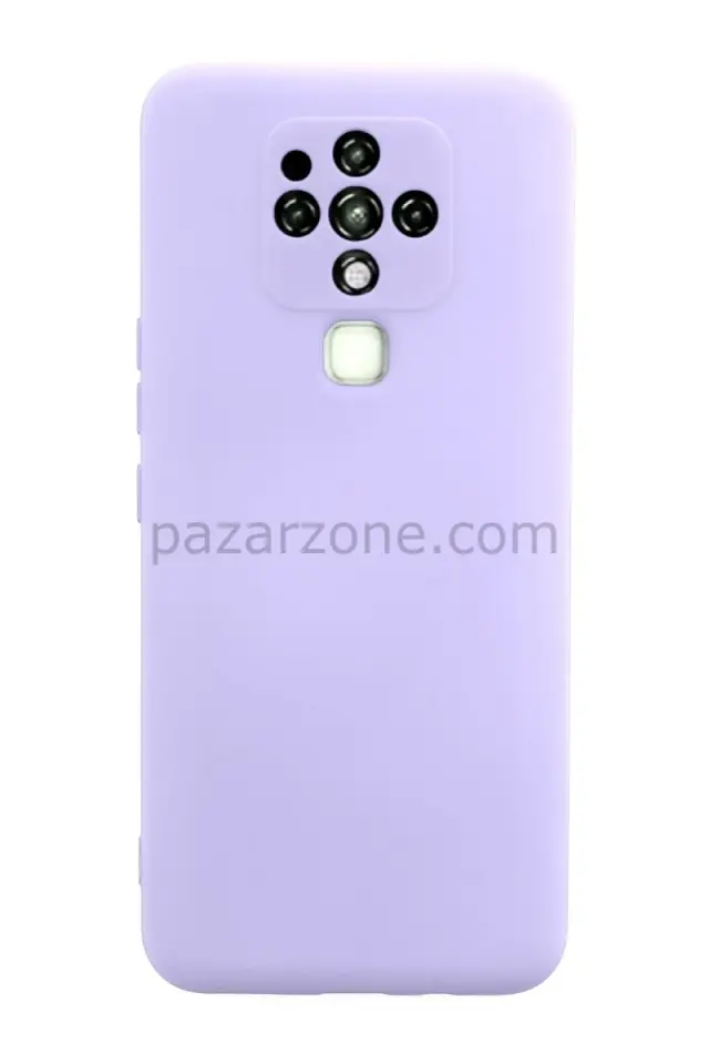 Newface Tecno Camon 16 Kılıf Nano içi Kadife Silikon - Lila