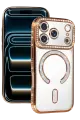 Newface Apple iPhone 17 Pro Joke Simli Magneticsafe Kılıf - Turuncu