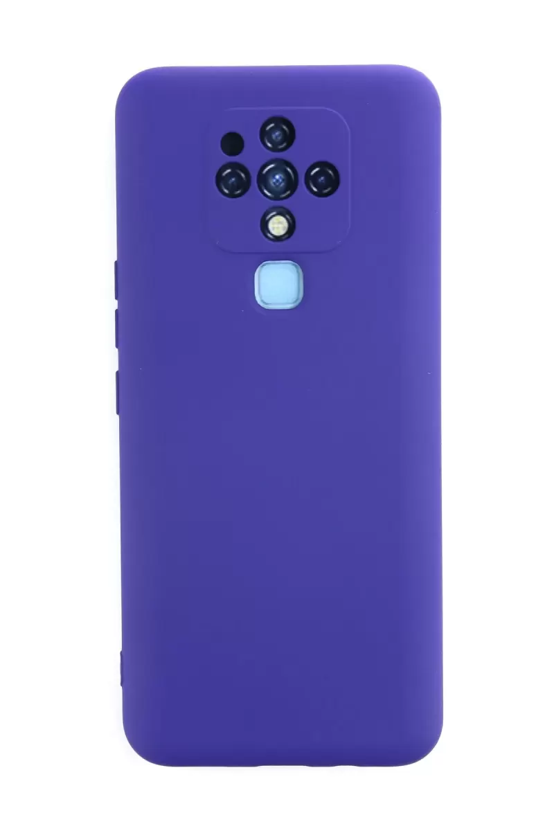 Newface Tecno Camon 16 Kılıf Nano içi Kadife Silikon - Mor