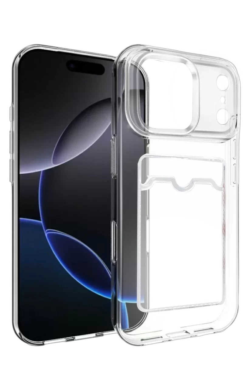 Newface Apple iPhone 17 Pro Kart Şeffaf Silikon - Şeffaf