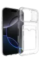 Newface Apple iPhone 17 Pro Kart Şeffaf Silikon - Şeffaf