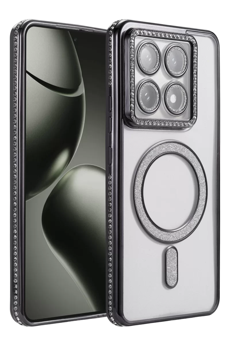 Newface Xiaomi Mi 14T Pro Joke Simli Magneticsafe Kılıf - Siyah