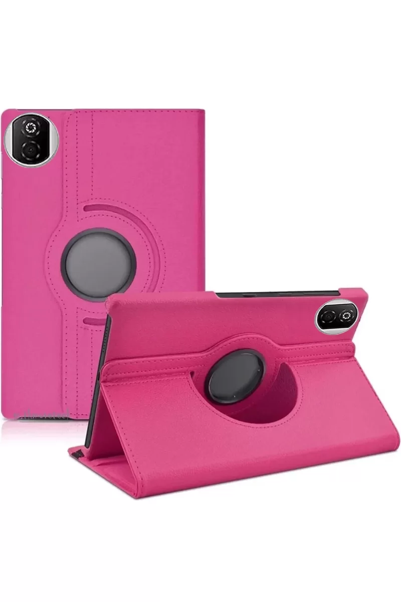 Newface Huawei Honor Pad X7 360 Tablet Deri Kılıf - Pembe