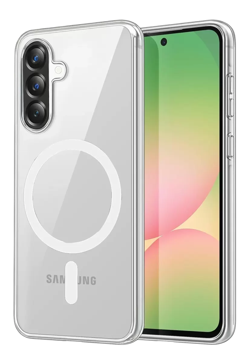 Newface Samsung Galaxy A27 5G Combo Sert Şeffaf Magsafe Kapak - Şeffaf