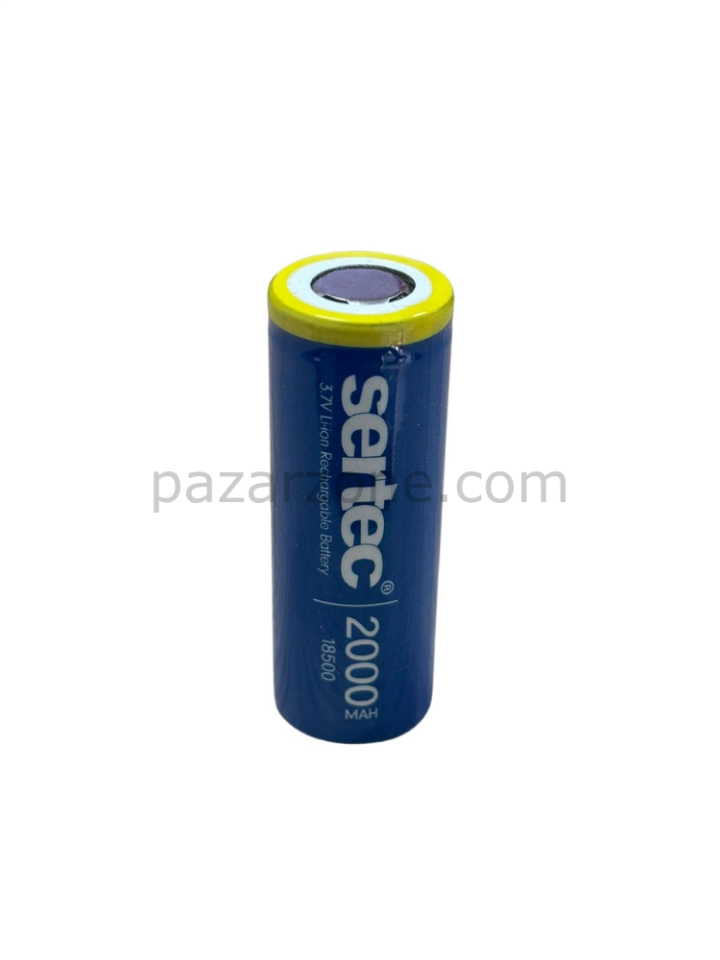 Sertec 3.7v Li-ion 18500 2000 Mah 3c Şarjlı Pil