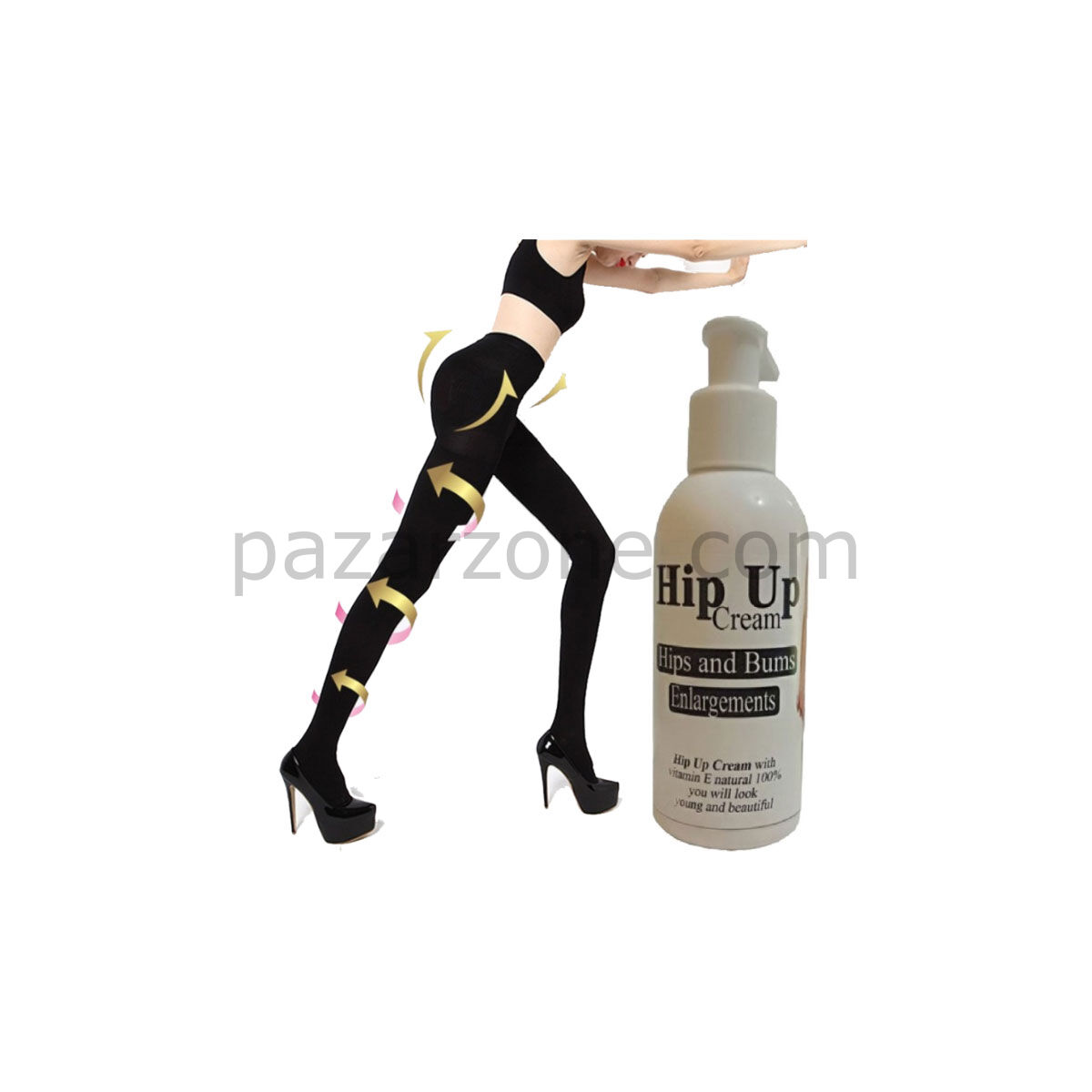 Hip-Up Kalçayı Bakımı 120 ml Krem + L-XL Beden Süper Akıllı Mikro Kapsüllü Tayt