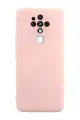 Newface Tecno Camon 16 Kılıf Nano içi Kadife Silikon - Pudra
