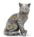Steampunk Polyester Kedi Figürü Model 1