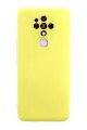 Newface Tecno Camon 16 Kılıf Nano içi Kadife Silikon - Sarı