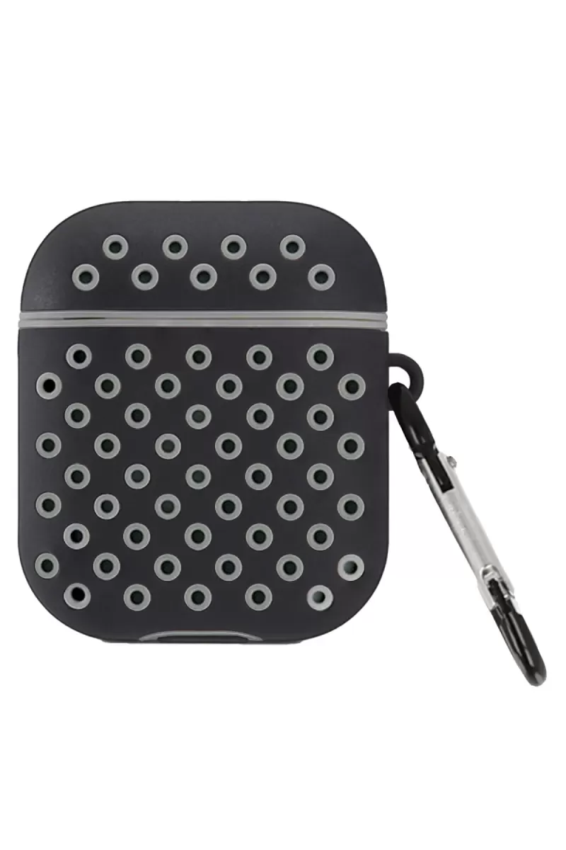 Newface Apple Airpods 2 (2.nesil) Spor Delikli Kılıf - Siyah-Gri