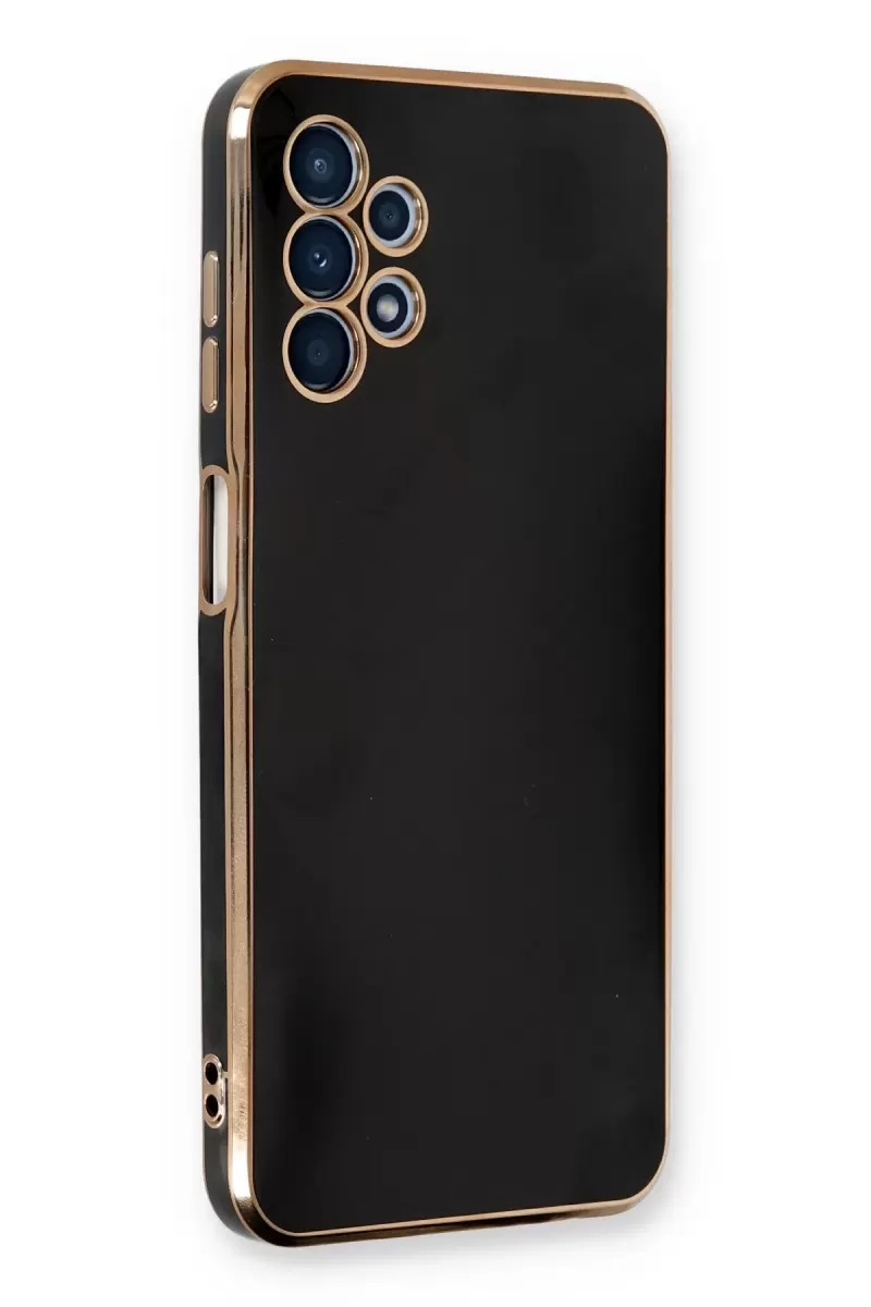 Newface Samsung Galaxy A13 4G Kılıf Volet Silikon - Siyah