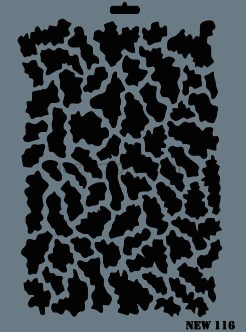Rich New Seri N-116 Stencil 35x25 cm