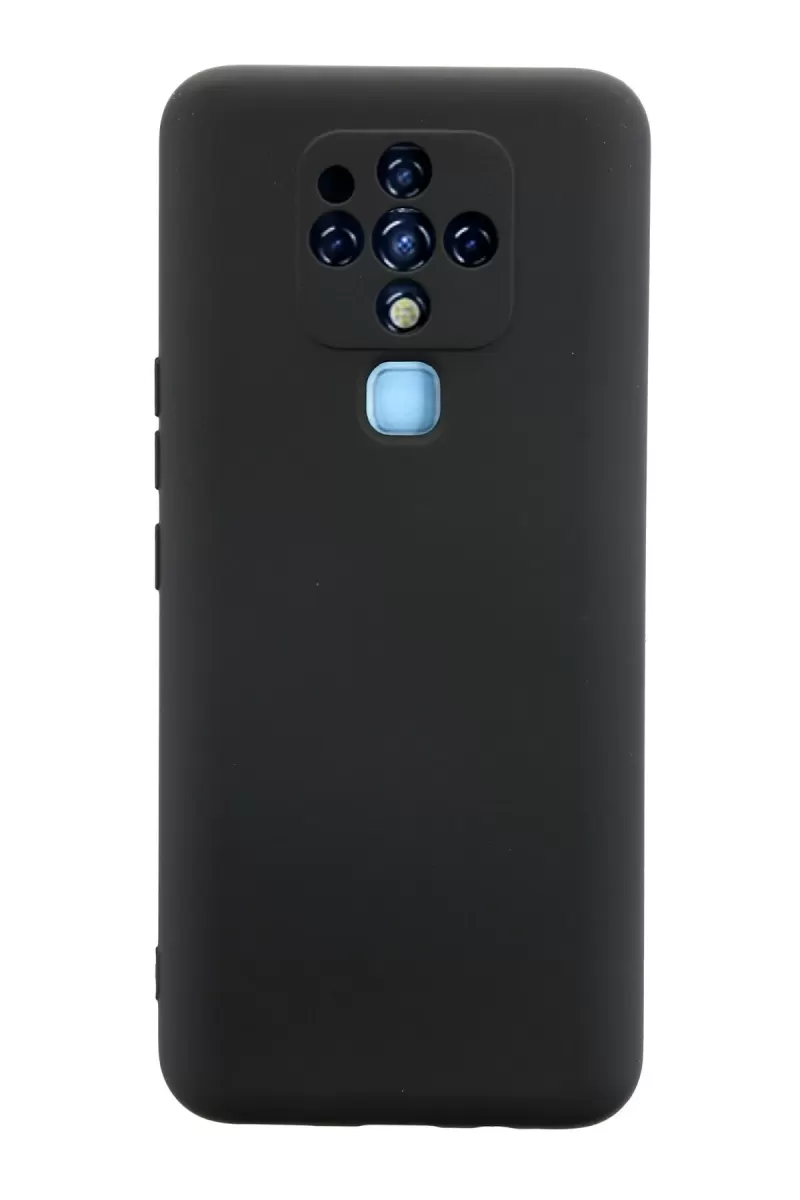 Newface Tecno Camon 16 Kılıf Nano içi Kadife Silikon - Siyah