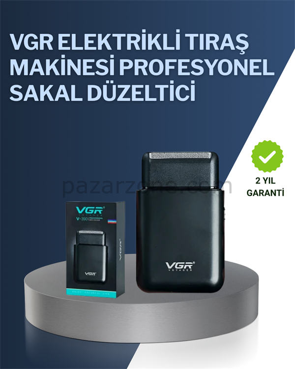 5 W Güçlü USB Şarjlı Sakal Şekillendirici – İki Başlıklı, Su Geçirmez Tasarım