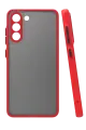 Newface Samsung Galaxy S21 FE Kılıf Montreal Silikon Kapak - Kırmızı