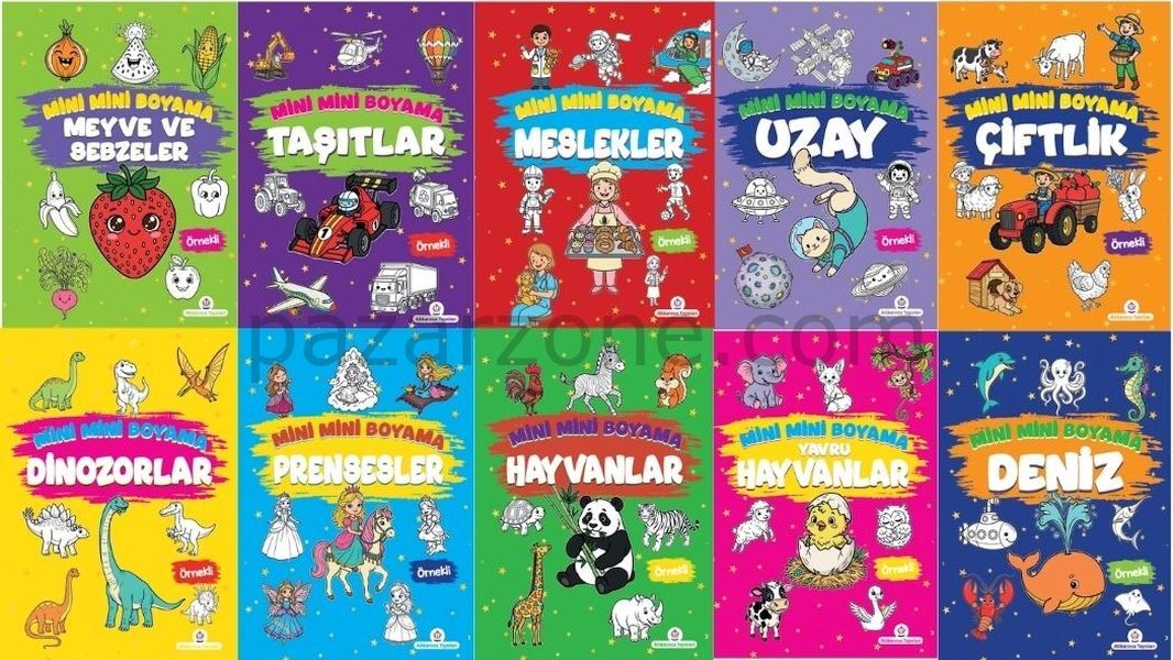 Mini Mini Boyama 10’lu Takım